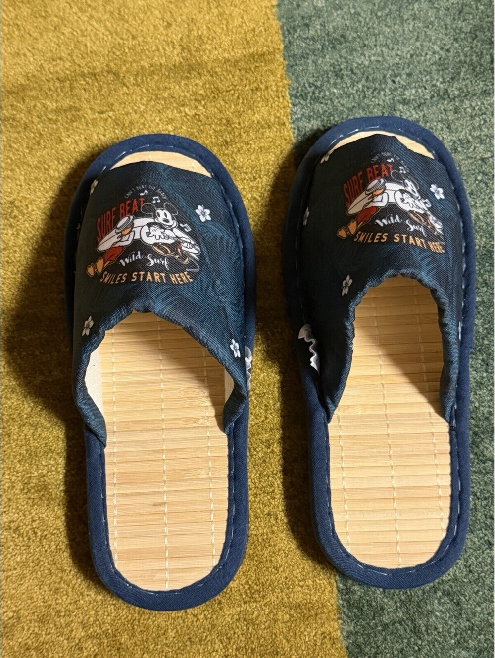 Disney Japanese Tatami Slippers Mickeyu Mouse Surf Beat (no size)